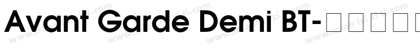 Avant Garde Demi BT字体转换